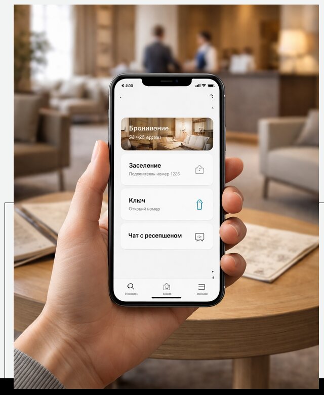 Мобильное приложение для гостей отеля в Копейске, управление сервисом